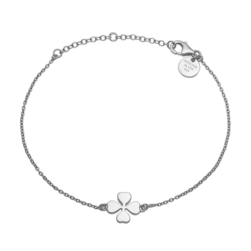 Aagaard Gaver Til Sundhedspersonalet|Smykker*armbånd med sølv firkløver