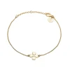 Sygeplejebutikken Gaver Til Sundhedspersonalet|Smykker*Armbånd med guldtone firkløver