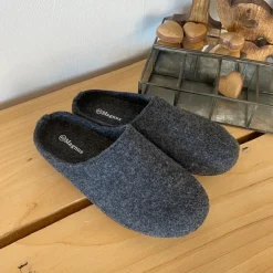 Sygeplejebutikken Hjemmesko|Sko Til Ældre*Behagelig hjemmesko i mørkegrå filt