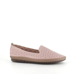 Sygeplejebutikken Sommersko Dame|Gængesål*Beige ballerinasko med fint, perforeret mønster