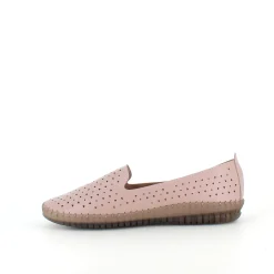 Sygeplejebutikken Sommersko Dame|Gængesål*Beige ballerinasko med fint, perforeret mønster
