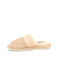Sygeplejebutikken Hjemmesko|Sko På Tilbud*Beige hjemmesko med synlig pelskant
