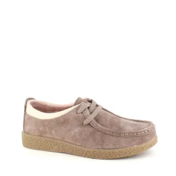 Sygeplejebutikken Sko På Tilbud*Beige ruskindssko med rågummisål