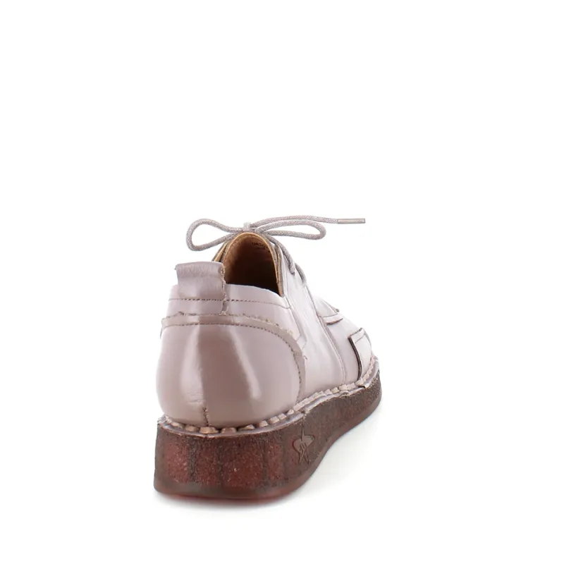 Sygeplejebutikken Sko På Tilbud*Beige skind snøresko med god stødabsorbering