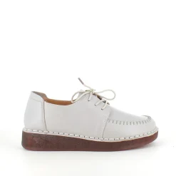 Sygeplejebutikken Sommersko Dame|Stødabsorberende Sko*Beige snøresko i læder med god stødabsorbering.