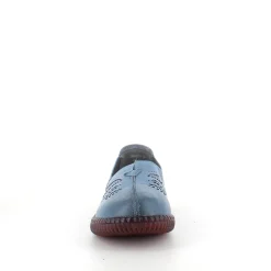 Sygeplejebutikken Sommersko Dame|Gængesål*Blå ballerina i skind