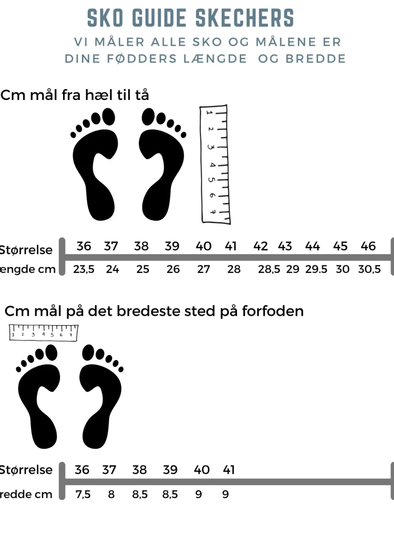 Skechers Sko På Tilbud*Blå herresko fra med ekstra svangstøtte