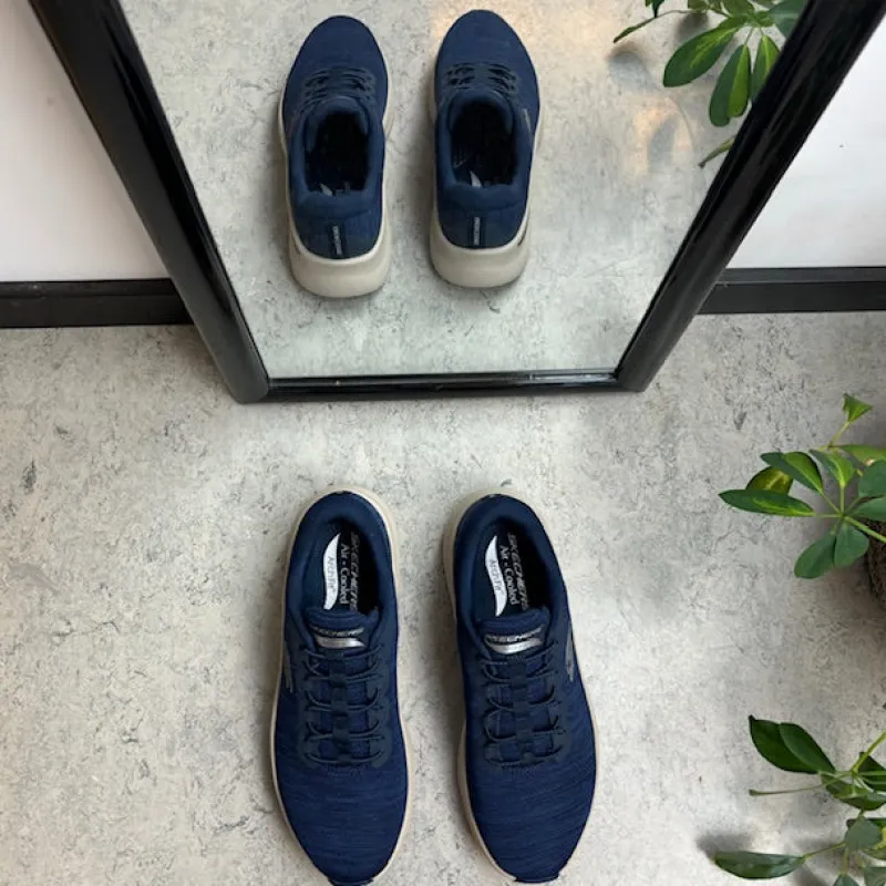 Skechers Sko På Tilbud*Blå herresko fra med ekstra svangstøtte