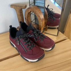 Rieker Diabetes Fødder|Sommersko Dame*Bordeux sneakers fra med god stødabsorbering