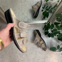 OrtoMed sko Benlængdeforskel|Knyster - Hallux Valgus*Bred skind slip on til knyster