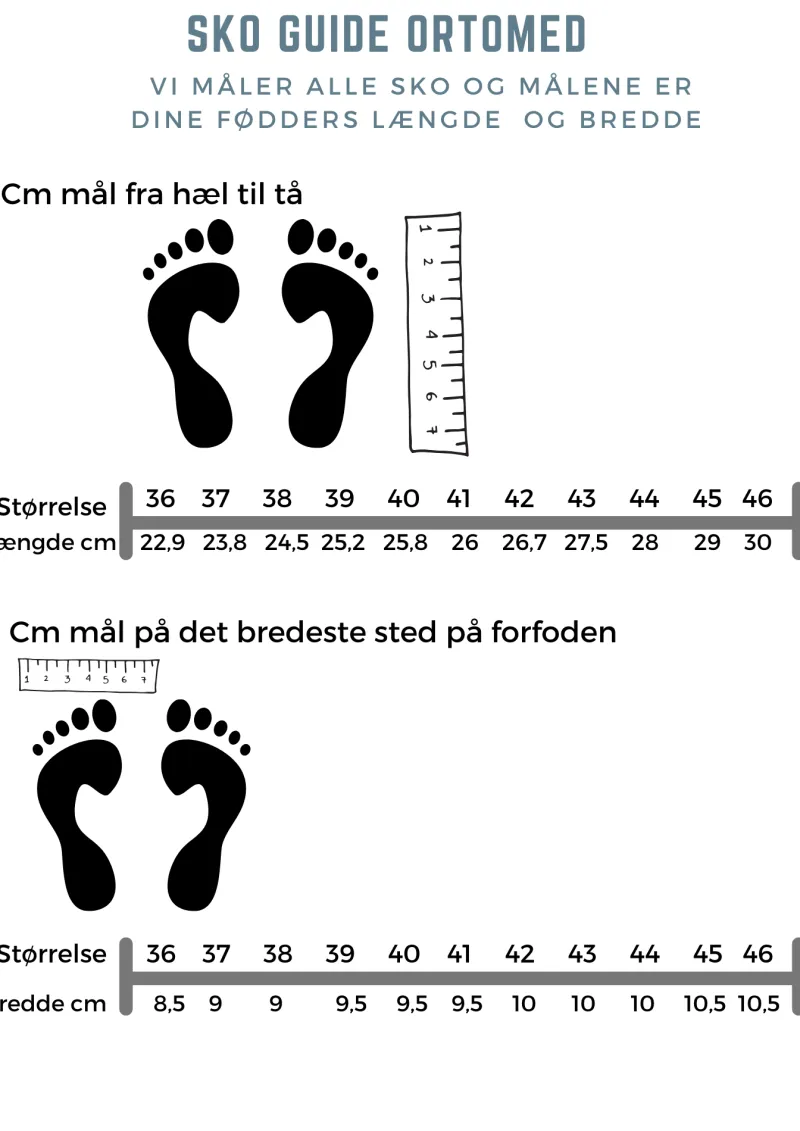 OrtoMed sko Leddegigt|Hammertå*Bred sko fra OrtoMed med velcro