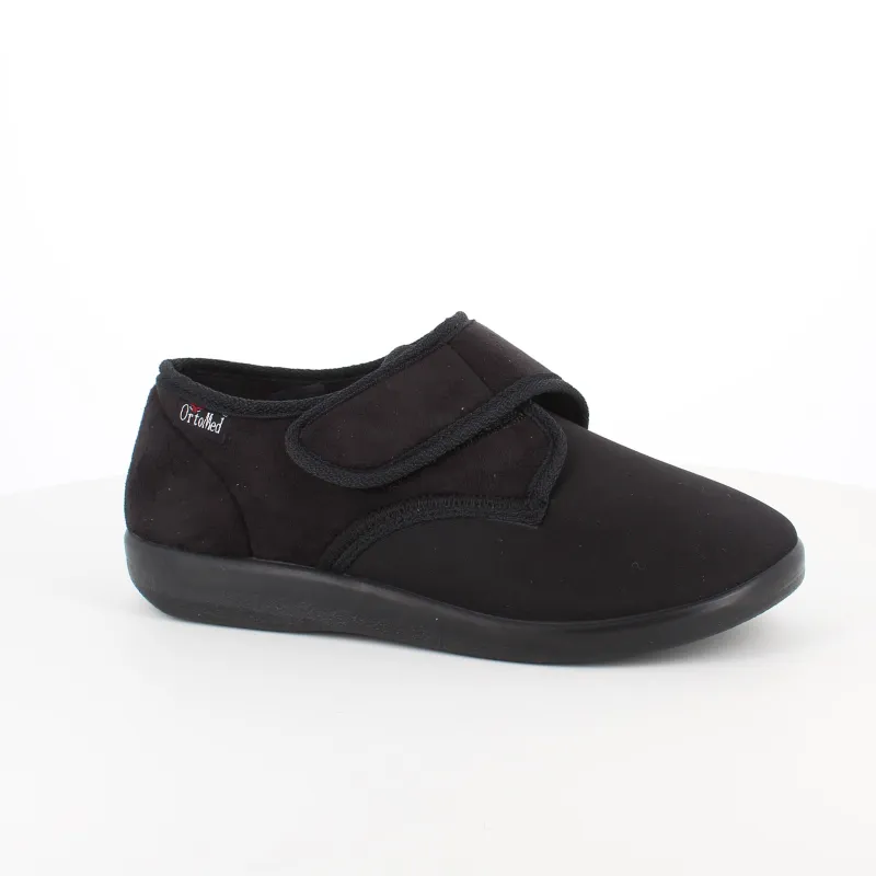 OrtoMed sko Leddegigt|Hammertå*Bred sko fra OrtoMed med velcro