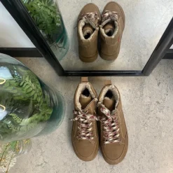 Rieker Kort Støvle Dame|Vinterstøvler Damer*Brun støvle med varmt foer.