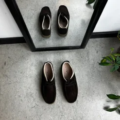 Sygeplejebutikken Sko På Tilbud*Brun ruskindssko med rågummisål