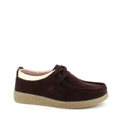 Sygeplejebutikken Sko På Tilbud*Brun ruskindssko med rågummisål