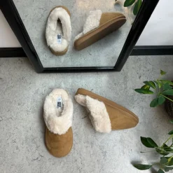 Sygeplejebutikken Hjemmesko|Sko På Tilbud*Brun Slip on hjemmesko med god bredde