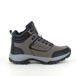 Sygeplejebutikken Herresko Og Sandaler|Herresko Og Sandaler*Brun vandafvisende herreankelstøvle med varmt for, robust TPR-sål og lynlås i siden