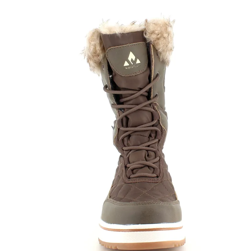 Whistler Billige Vinter Støvler|Vinterstøvler Damer*Brun vandtæt vinterstøvle fra med pels kant