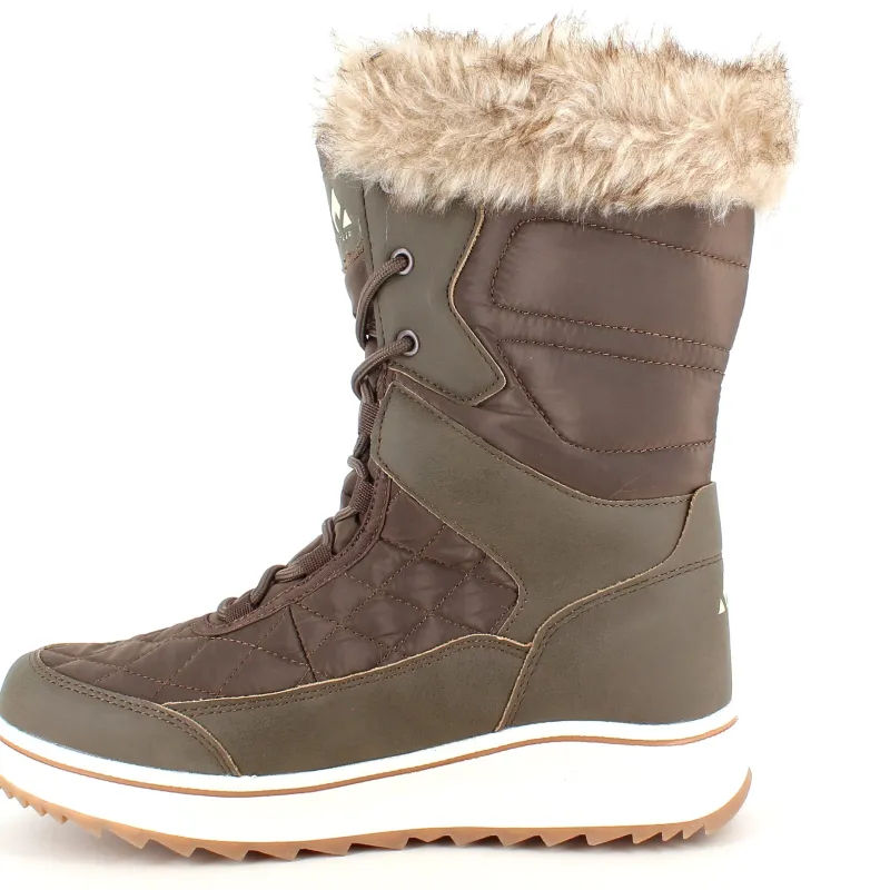 Whistler Billige Vinter Støvler|Vinterstøvler Damer*Brun vandtæt vinterstøvle fra med pels kant