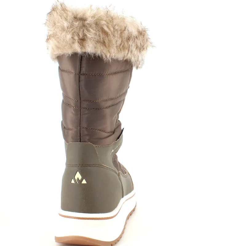 Whistler Billige Vinter Støvler|Vinterstøvler Damer*Brun vandtæt vinterstøvle fra med pels kant