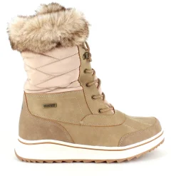 Mols Kort Støvle Dame|Vinterstøvler Damer*Brun vandtæt vinterstøvle fra med pels kant