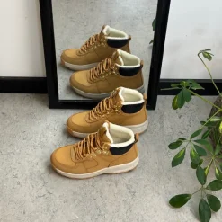 GaitLine Kort Støvle Dame|Vinterstøvler Damer*Brun vinterstøvle fra med gængesål