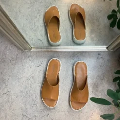 Relaxshoe Sandaler På Tilbud*Elegant brun slip on i skind fra