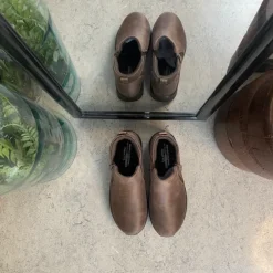 Skechers Kort Støvle Dame|Stødabsorberende Sko*Elegant brun støvlet med meomory foam fra