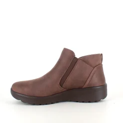 Skechers Kort Støvle Dame|Stødabsorberende Sko*Elegant brun støvlet med meomory foam fra