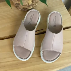 Relaxshoe Sandaler På Tilbud*Elegant rosa slip on i skind fra