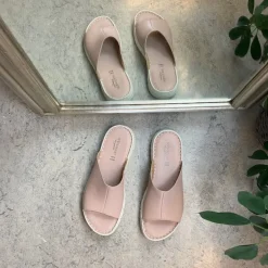 Relaxshoe Sandaler På Tilbud*Elegant rosa slip on i skind fra