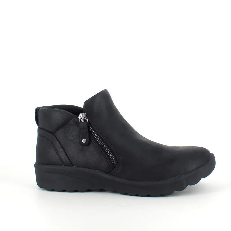 Skechers Kort Støvle Dame|Sorte Støvletter*Elegant sort støvlet med meomory foam fra