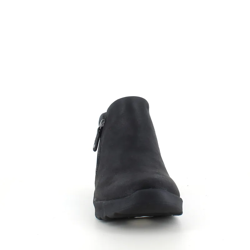 Skechers Kort Støvle Dame|Sorte Støvletter*Elegant sort støvlet med meomory foam fra