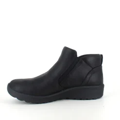 Skechers Kort Støvle Dame|Sorte Støvletter*Elegant sort støvlet med meomory foam fra