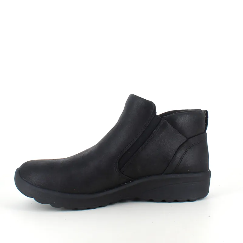 Skechers Kort Støvle Dame|Sorte Støvletter*Elegant sort støvlet med meomory foam fra