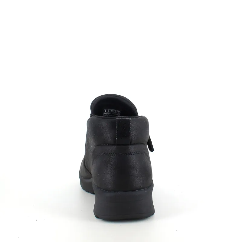 Skechers Kort Støvle Dame|Sorte Støvletter*Elegant sort støvlet med meomory foam fra