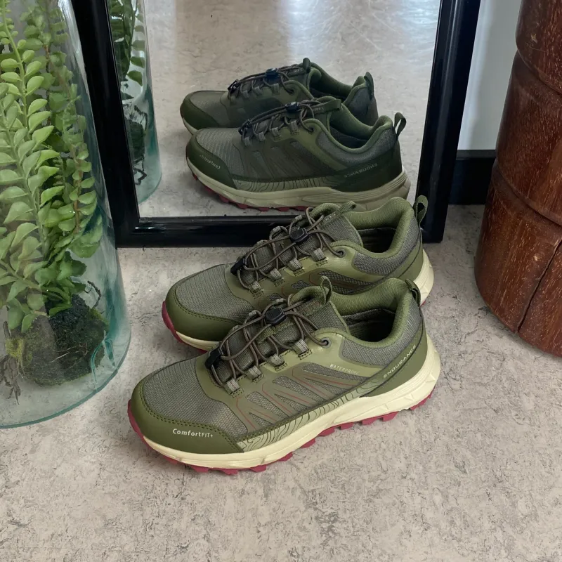 Endurance Vandresko Og Sandaler|Overgangssko*vandtæt sko i grøn med stødabsorberende sål