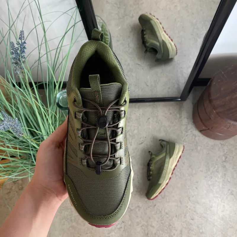 Endurance Vandresko Og Sandaler|Overgangssko*vandtæt sko i grøn med stødabsorberende sål