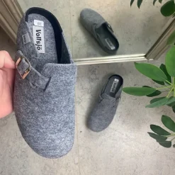 Sygeplejebutikken Sko På Tilbud*Filtsko slip on i lys grå