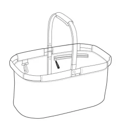 Sygeplejebutikken Tasker*Foldbar arbejdstaske med lynlås – praktisk og rummelig i flot design