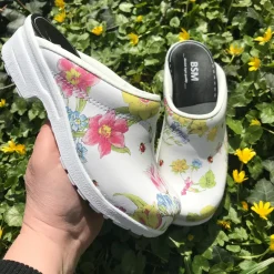 Sygeplejebutikken Træsko Dame Modeller|Hvide Træsko*Forårs træsko uden kap