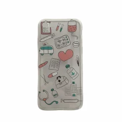 Sygeplejebutikken Telefon Covers*Gennemsigtig silikone cover til iPhone med fint print