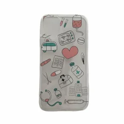 Sygeplejebutikken Telefon Covers*Gennemsigtig silikone cover til iPhone med fint print
