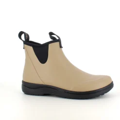 Green Comfort Gummistøvler|Gelsål*gummistøvle i beige med svangstøtte