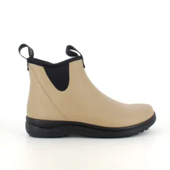 Green Comfort Gummistøvler|Gelsål*gummistøvle i beige med svangstøtte