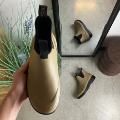 Green Comfort Gummistøvler|Gelsål*gummistøvle i beige med svangstøtte