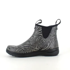 Green Comfort Gummistøvler|Stødabsorberende Sko*gummistøvle i zebraprint med svangstøtte