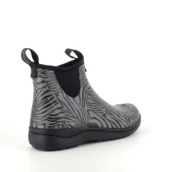 Green Comfort Gummistøvler|Stødabsorberende Sko*gummistøvle i zebraprint med svangstøtte
