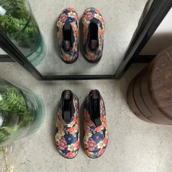 Green Comfort Gummistøvler|Sko Med Ekstra Svangstøtte*gummistøvle i blomsterprint med svangstøtte