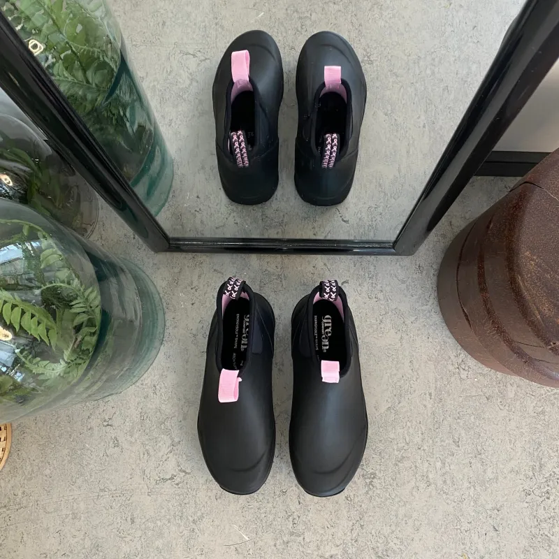 Green Comfort Gummistøvler|Kort Støvle Dame*gummistøvle med Støt Brysterne detaljer